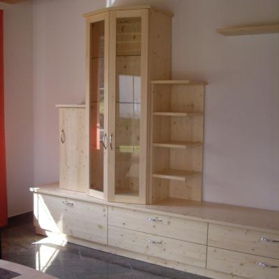 Wohnzimmerschrankmitvitrinefichte 2